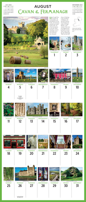 2024 365 Days in Ireland Wall Calendar