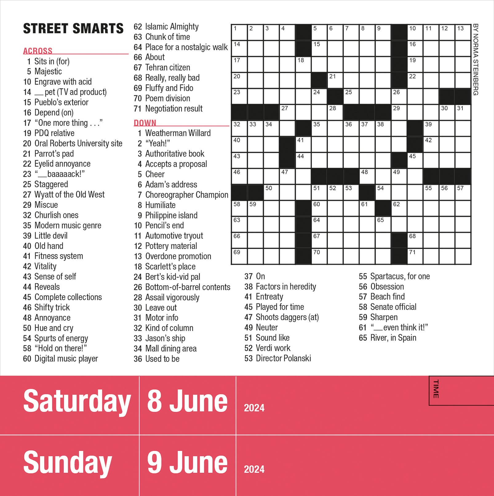 2024 Mensa 10Minute Crossword Puzzles PageADay — Calendar Club