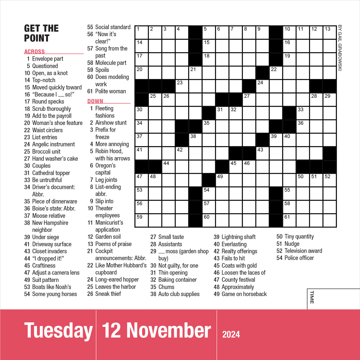 2024 Mensa 10Minute Crossword Puzzles PageADay — Calendar Club