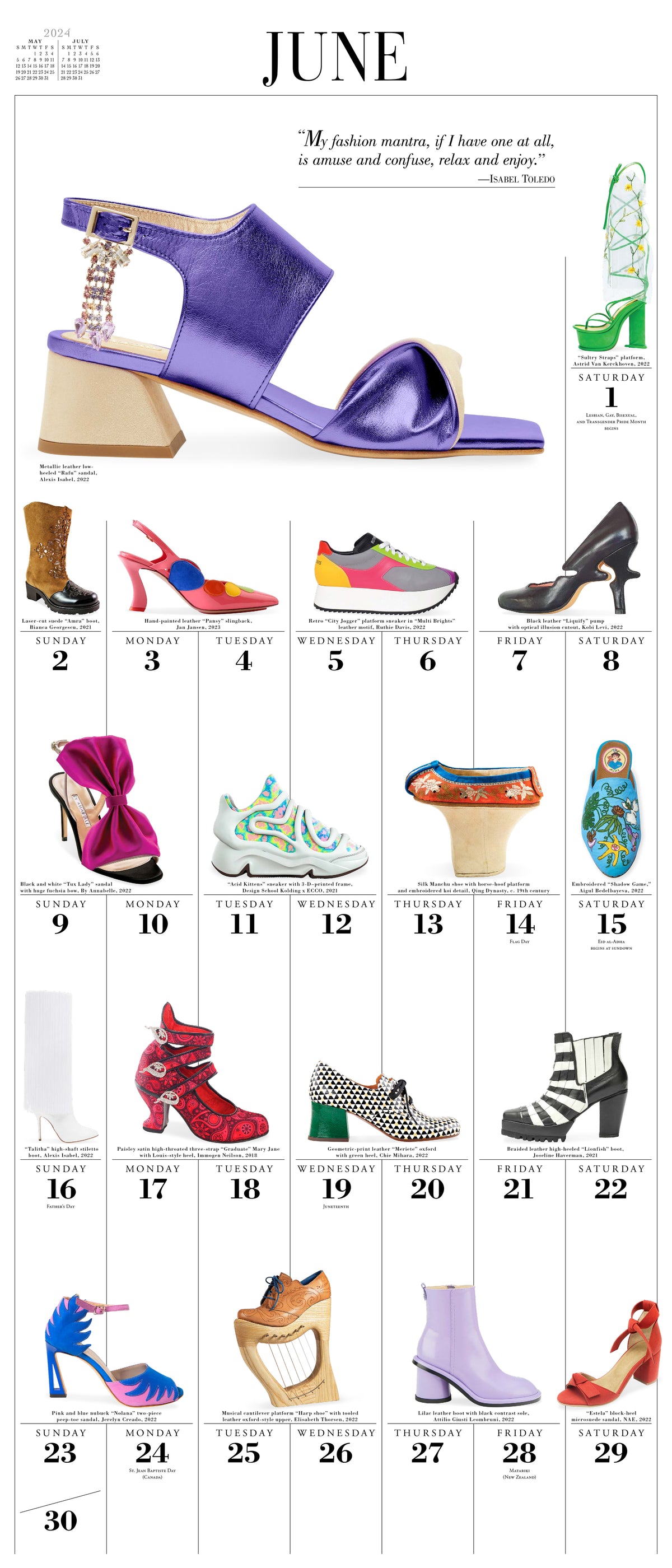 2024 365 Days of Shoes Wall Calendar — Calendar Club