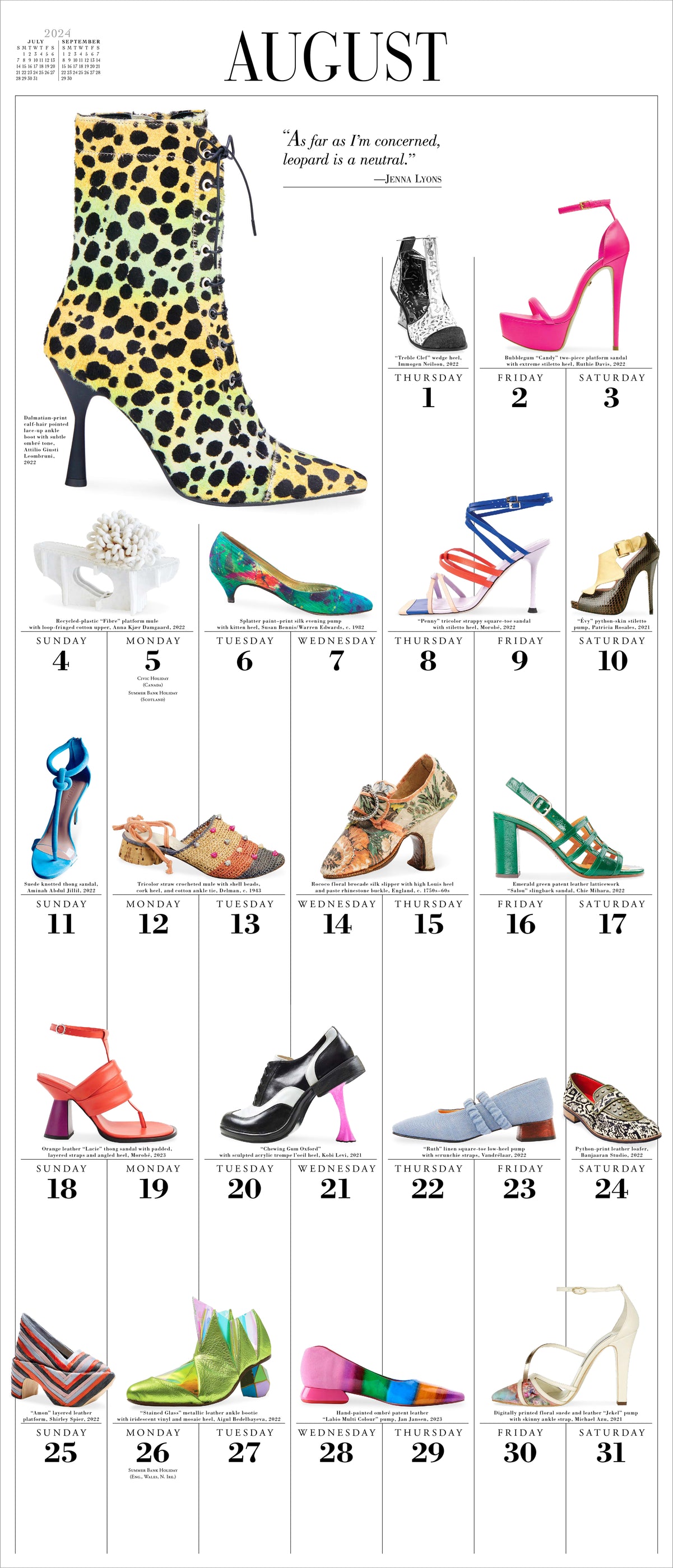 2024 365 Days of Shoes Wall Calendar — Calendar Club