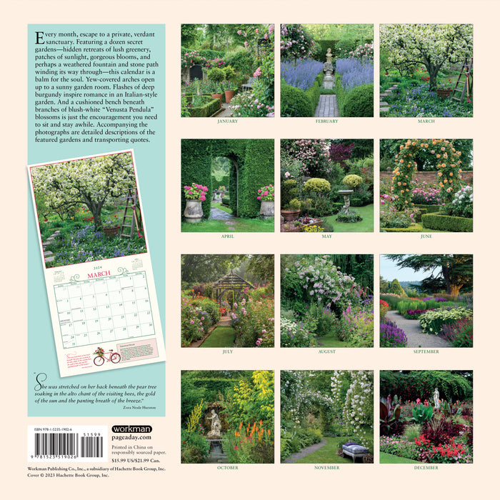 2024 Secret Garden Wall Calendar — Calendar Club