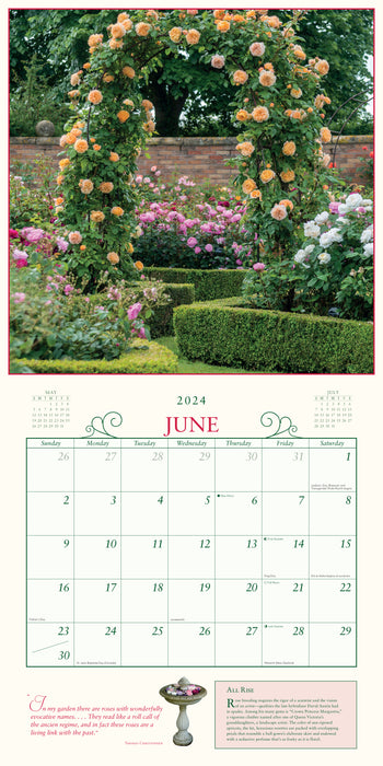 2024 Secret Garden Wall Calendar