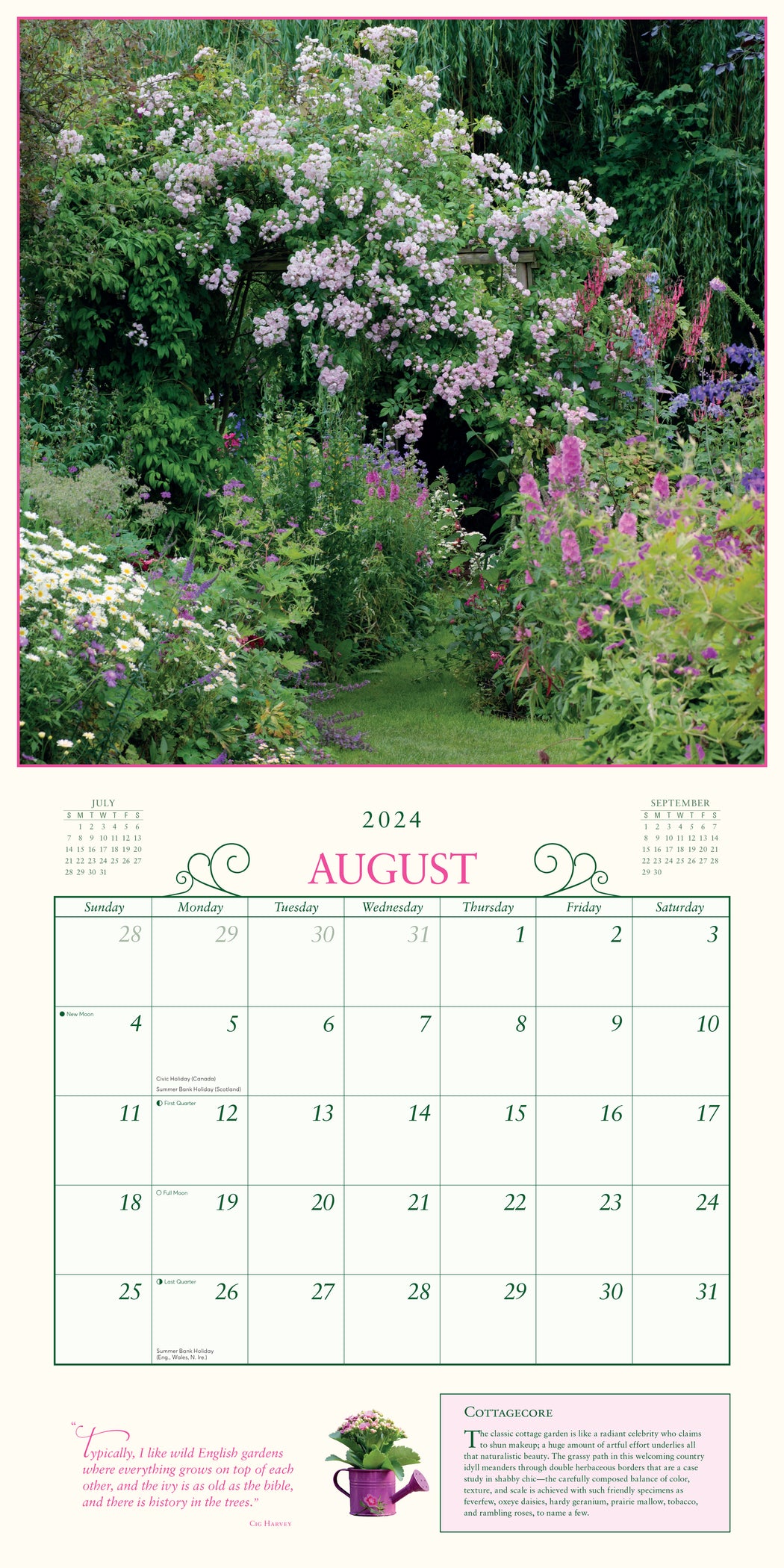 2024 Secret Garden Wall Calendar — Calendar Club