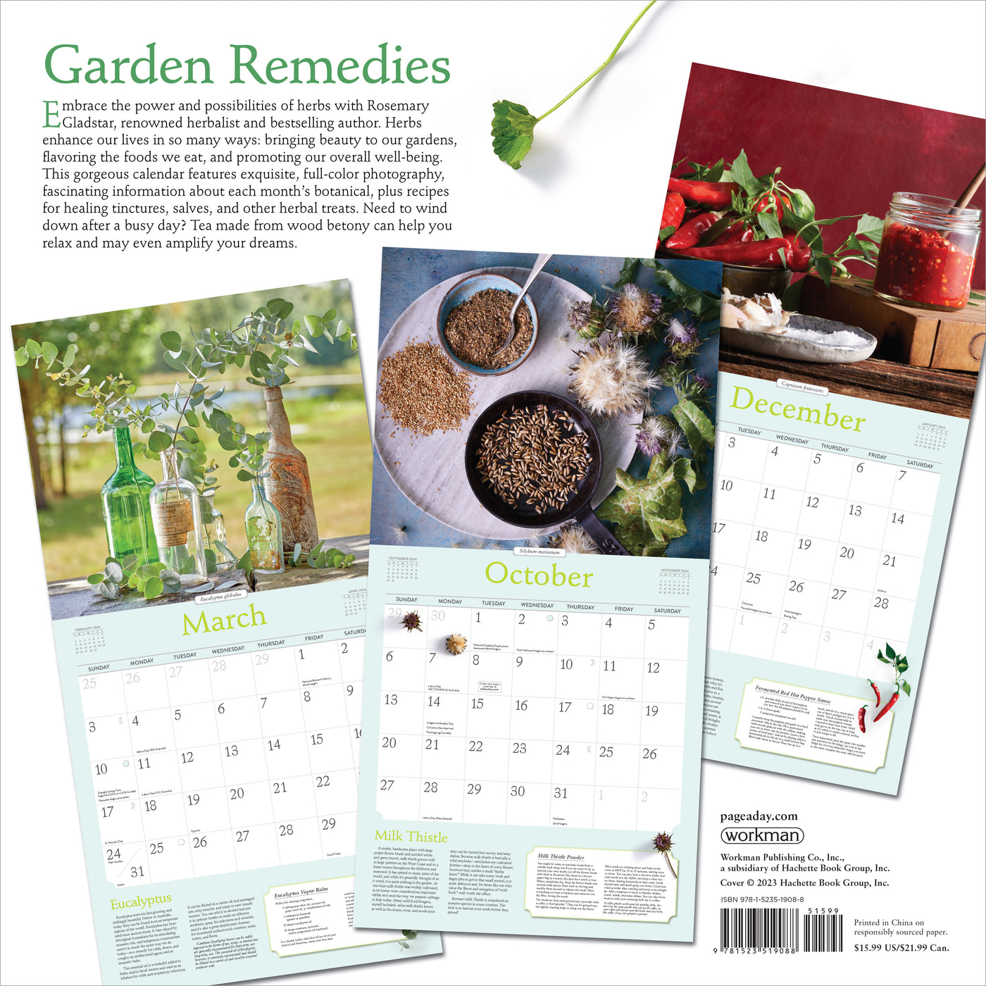 2024 Rosemary Gladstar's Herbs Wall Calendar — Calendar Club