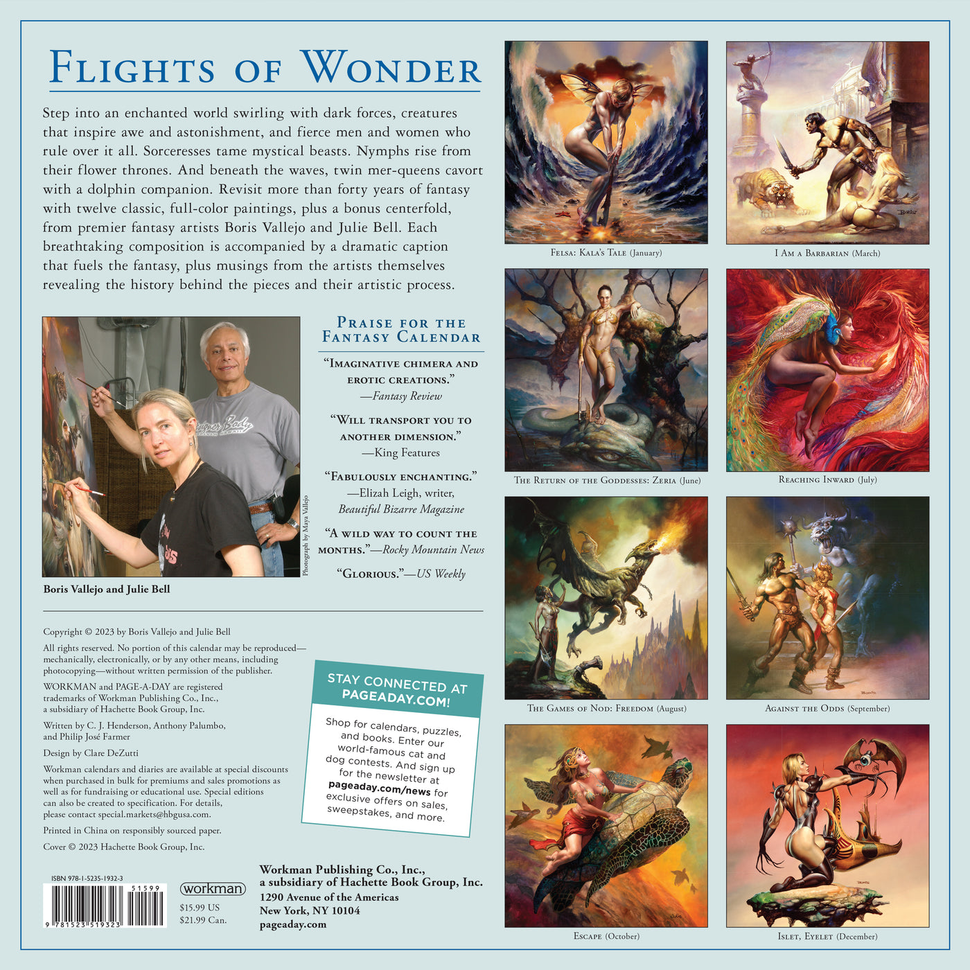 2024 Boris Vallejo & Julie Bell's Fantasy Wall Calendar — Calendar Club