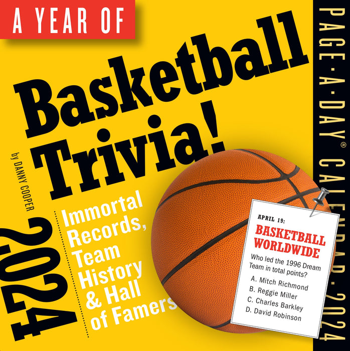 2024 A Year of Basketball Trivia! Page-A-Day
