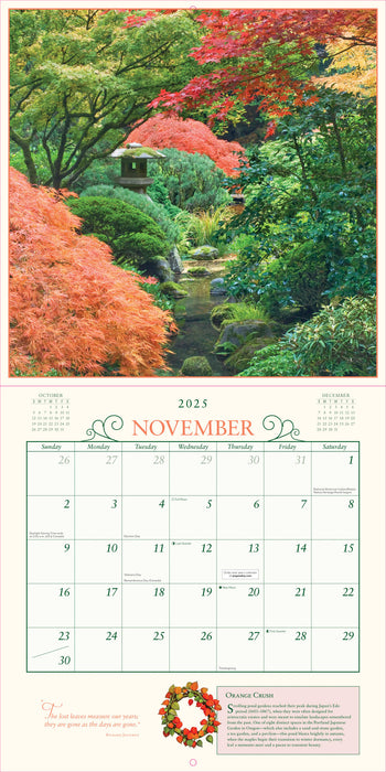 2025 Secret Garden Wall Calendar