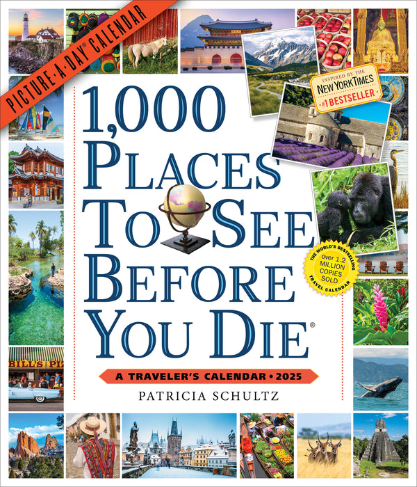 2025 1,000 Places to See Before You Die Picture-A-Day Wall Calendar