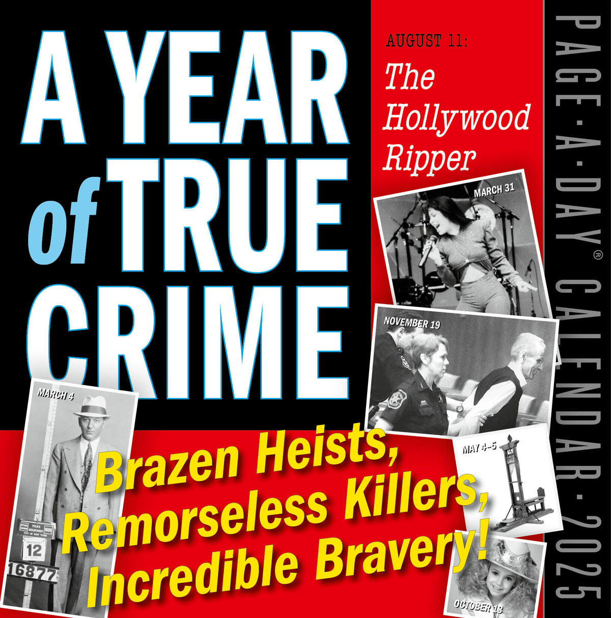 Calendar Club 2025 Year of True Crime PageADay Calendar