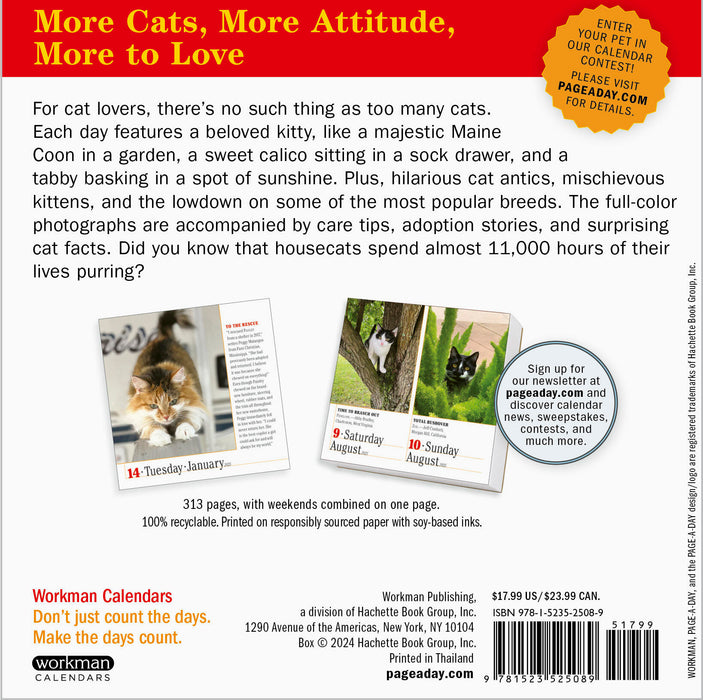 2025 365 Cats Page-A-Day Calendar