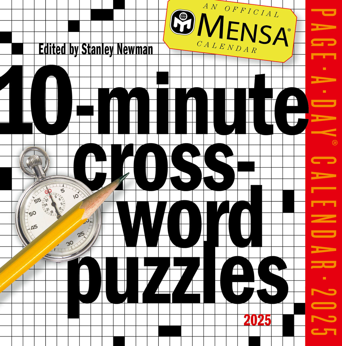 Calendar Club 2025 Mensa 10Minute Crossword Puzzles PageADay