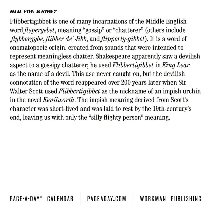 365 New Words A Year 2026 Page-A-Day Calendar