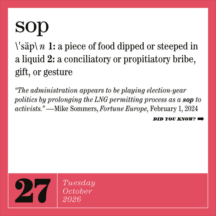 365 New Words A Year 2026 Page-A-Day Calendar