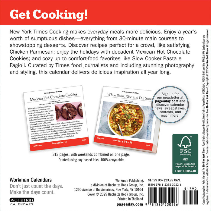 New York Times Cooking 2026 Page-A-Day Calendar
