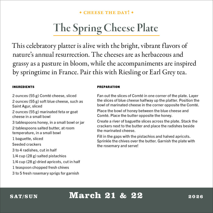 Cheese Sex Death 2026 Page-A-Day Calendar (Online Exclusive)