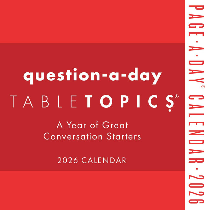 TableTopics Question a Day 2026 Page-A-Day Calendar (Online Exclusive)