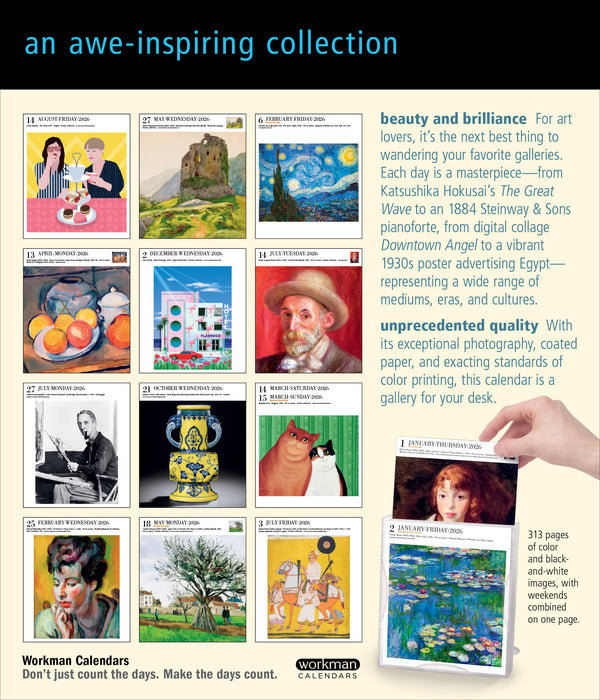 Art Gallery 2026 Page-A-Day Calendar