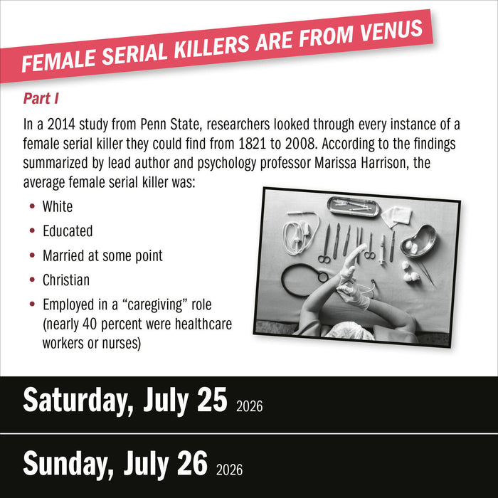 Year of True Crime 2026 Page-A-Day Calendar
