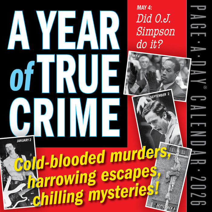 Year of True Crime 2026 Page-A-Day Calendar