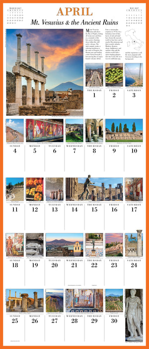 365 Days in Italy 2027 Large Wall Calendar