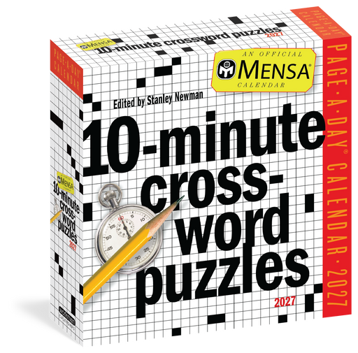 Mensa 10 Minute Crossword 2027 Page-A-Day Calendar