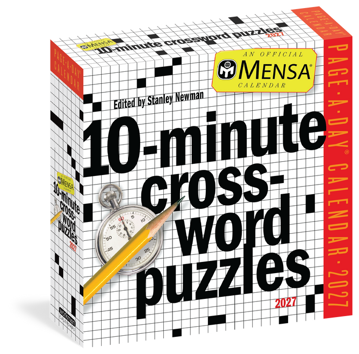 Mensa 10 Minute Crossword 2027 Page-A-Day Calendar