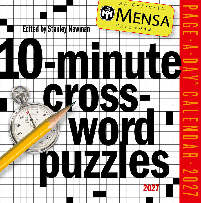 Mensa 10 Minute Crossword 2027 Page-A-Day Calendar