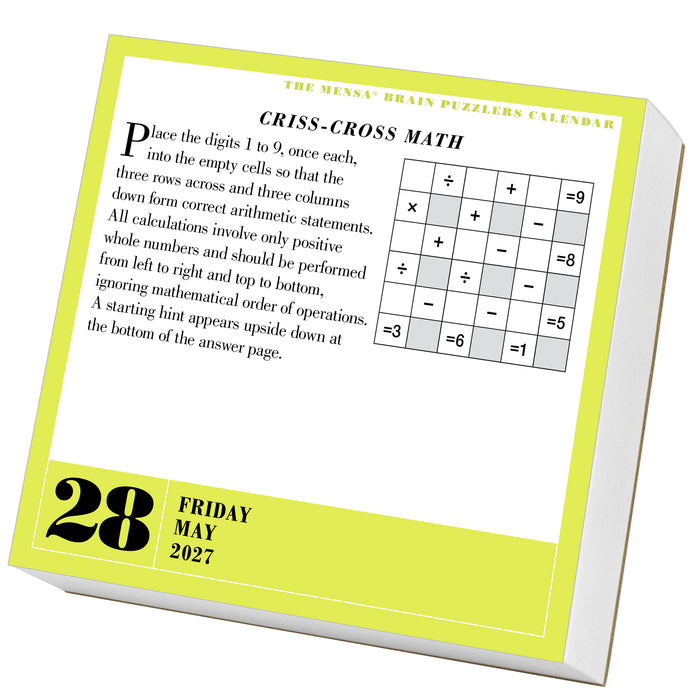 Mensa 365 Brain Puzzlers 2027 Page-A-Day Calendar
