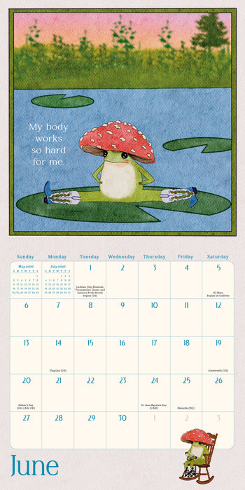 Little Frog's Guide to Self Care 2027 Mini Wall Calendar