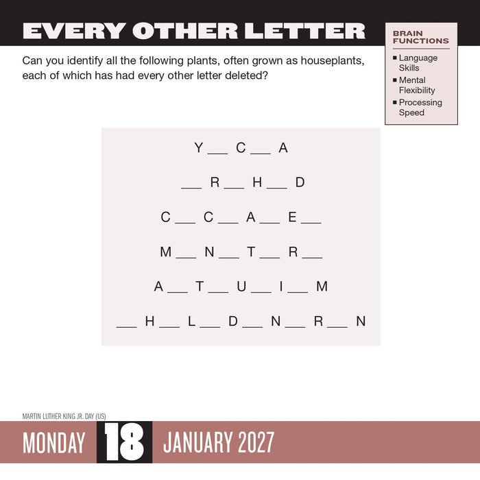 Brainpower Puzzles 2027 Page-A-Day Calendar