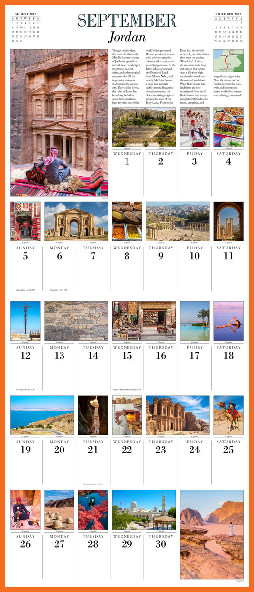 1000 Places To See Before You Die 2027 Large Wall Calendar