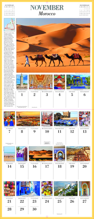 1000 Places To See Before You Die 2027 Large Wall Calendar