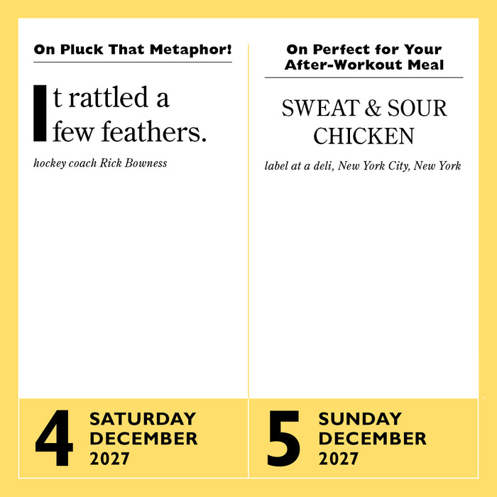 365 Stupidest Things Ever Said 2027 Page-A-Day Calendar