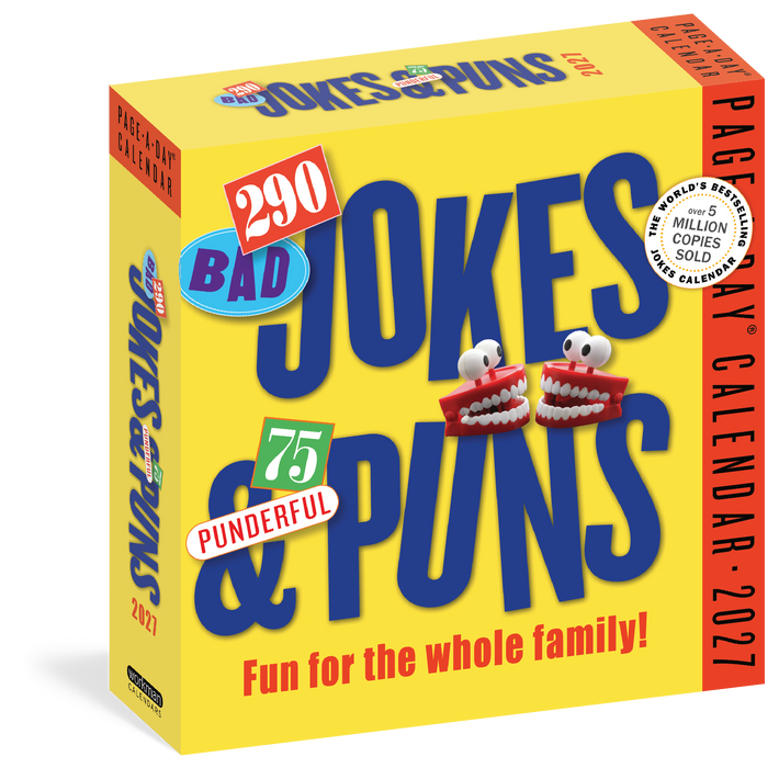 290 Bad Jokes and 75 Punderful 2027 Page-A-Day Calendar