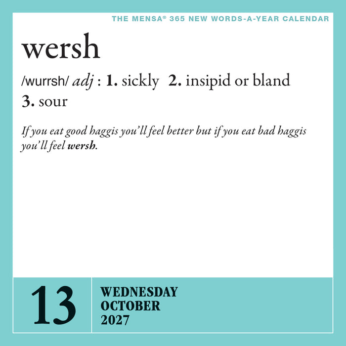 365 New Words A Year 2027 Page-A-Day Calendar