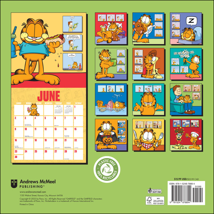 2024 Garfield Wall Calendar — Calendar Club