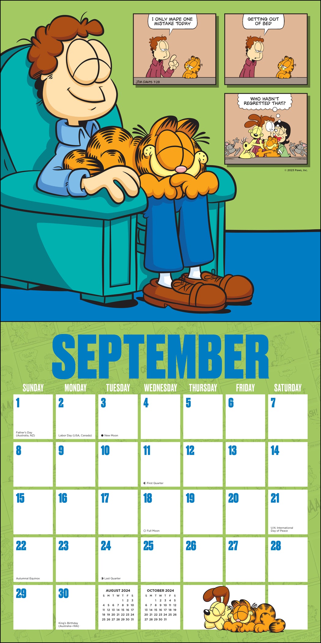 2024 Garfield Wall Calendar — Calendar Club