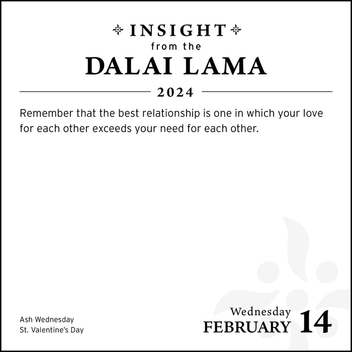 2024 Insight from the Dalai Lama Page-A-Day
