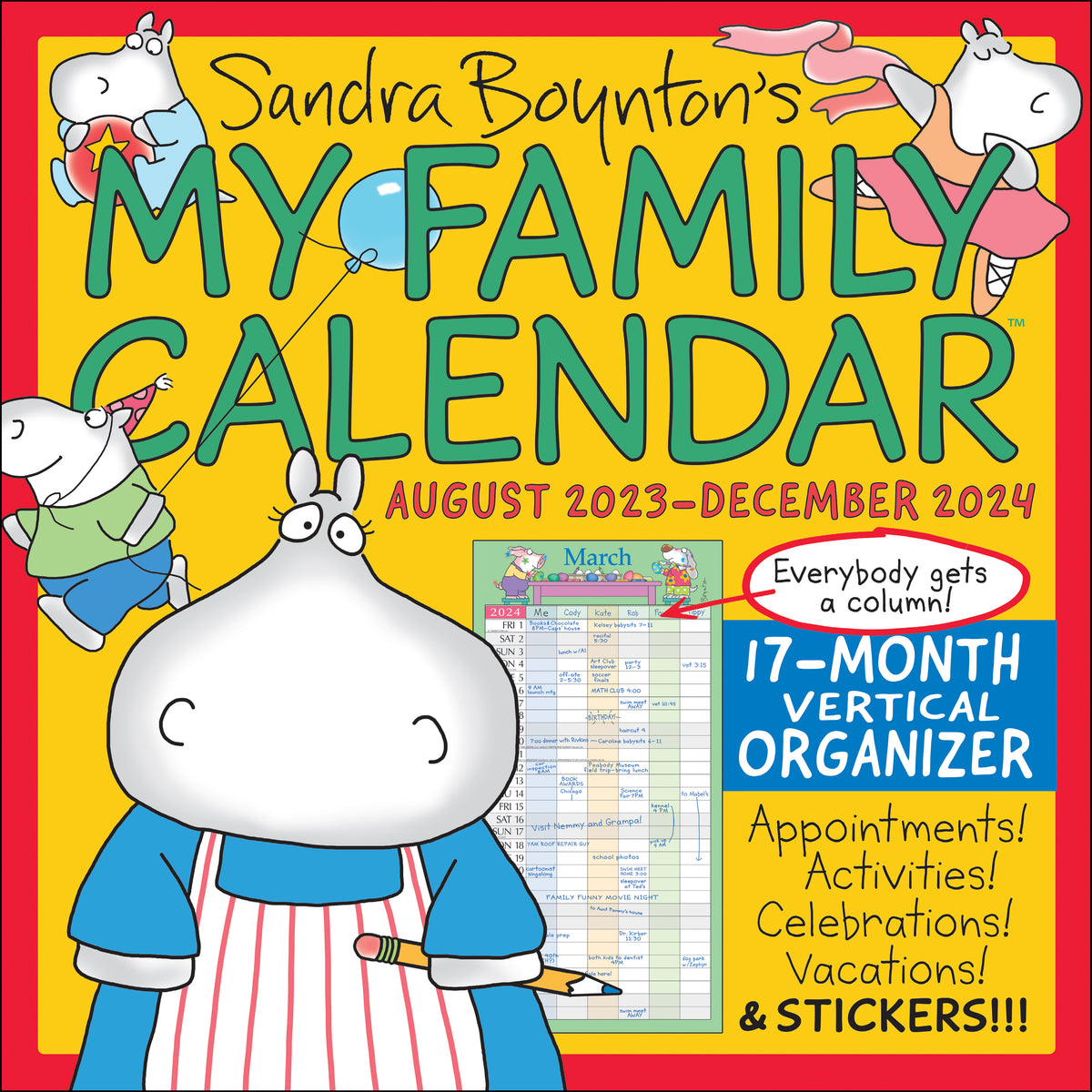 2024 Sandra Boynton's My Family Calendar Wall Calendar — Calendar Club