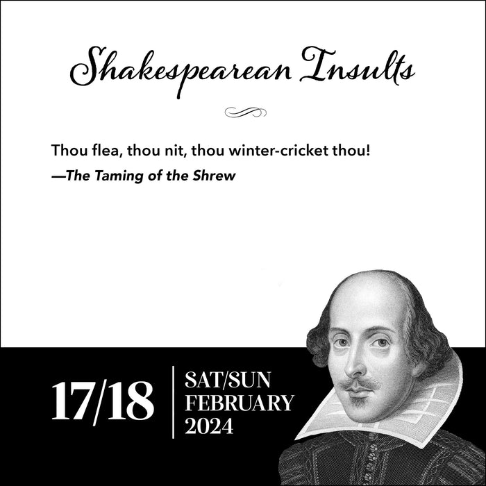 2024 Shakespearean Insults Page-A-Day
