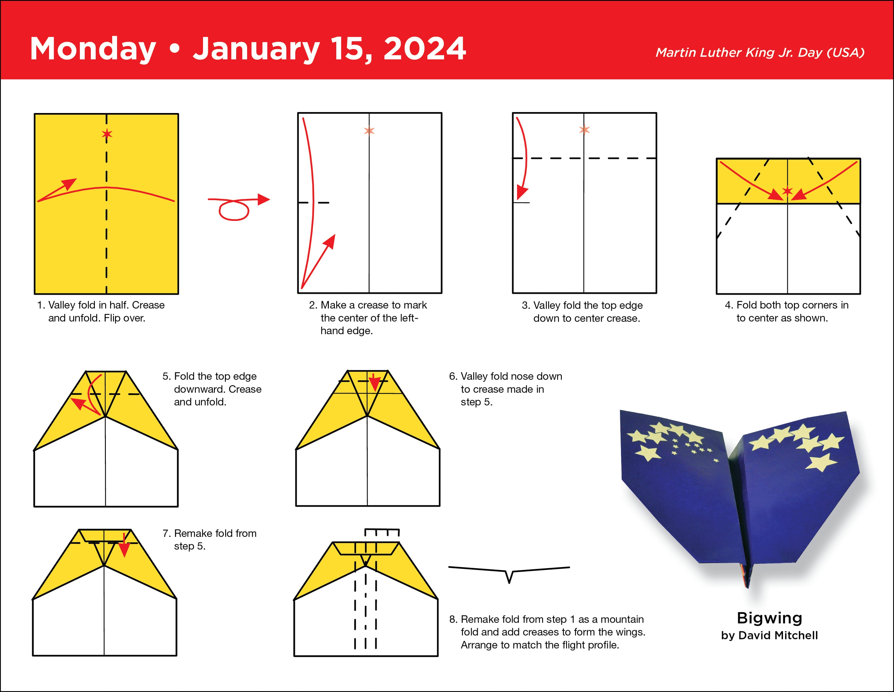 2024 Paper Airplane Page-A-Day — Calendar Club