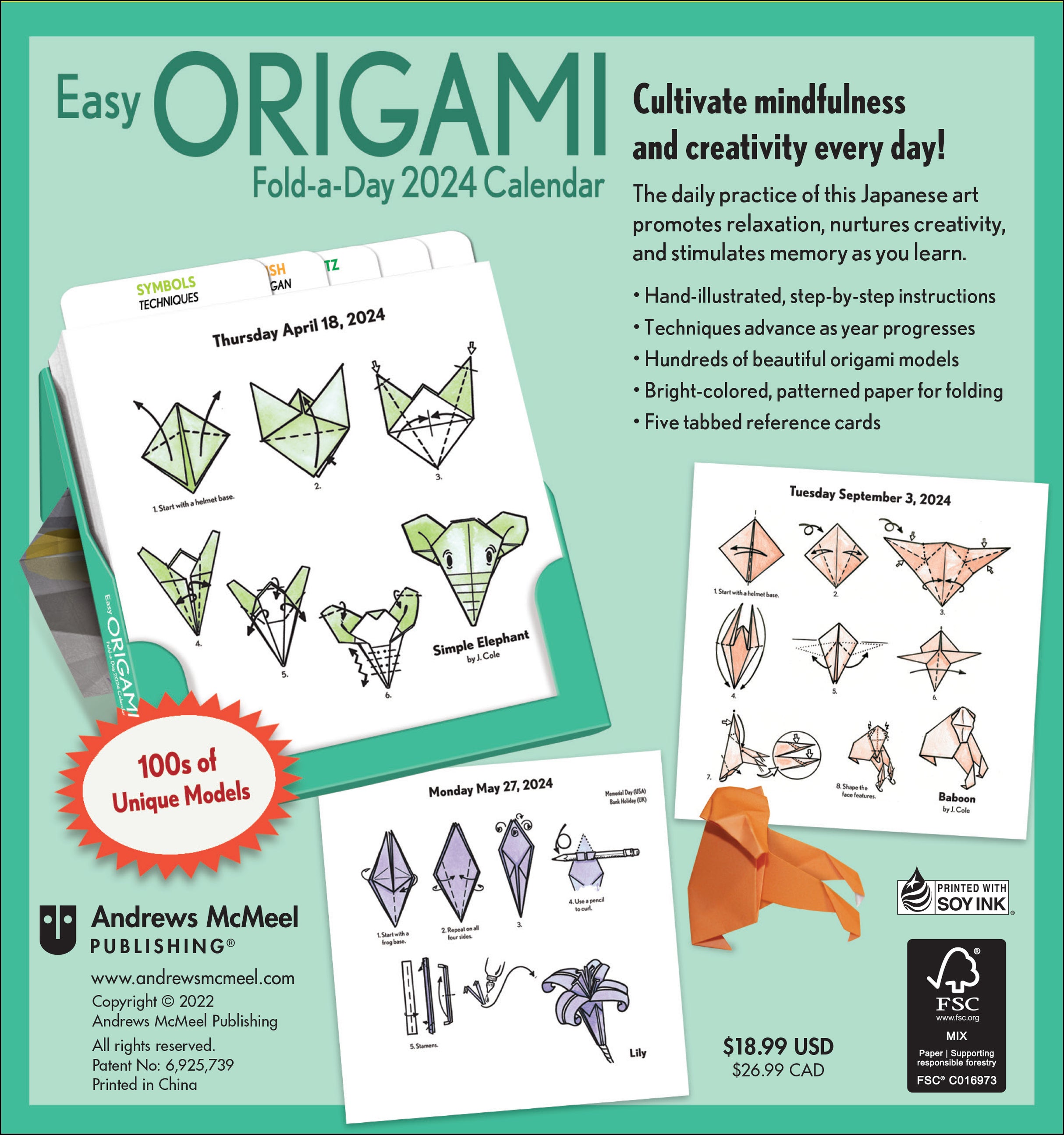 2024 Easy Origami PageADay — Calendar Club