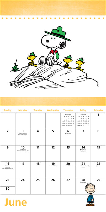 2024 Peanuts Wall Calendar