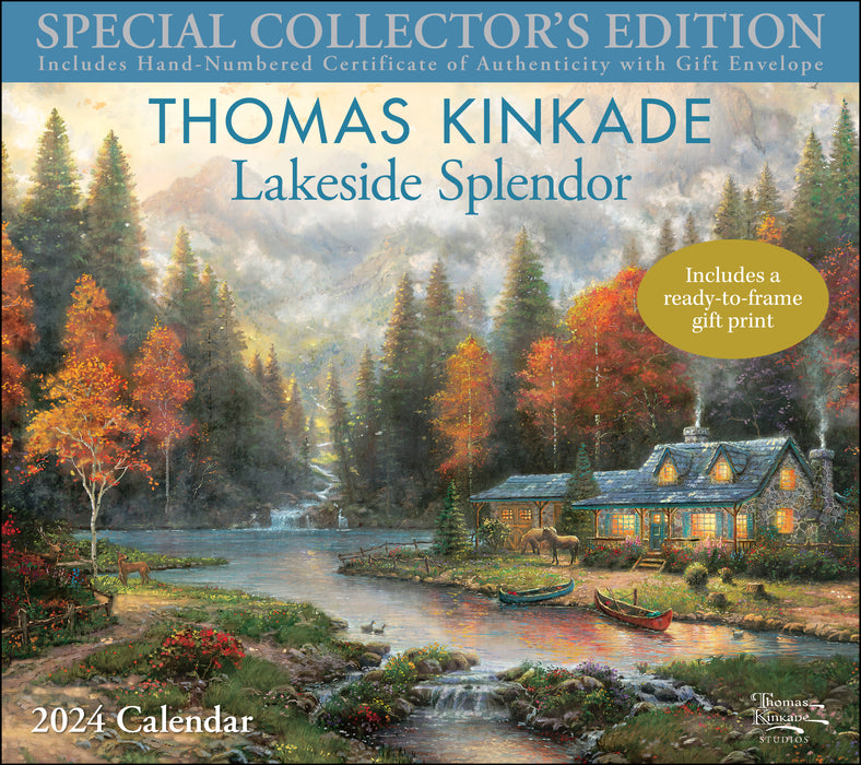 2024 Thomas Kinkade Special Collector's Edition Large Wall Calendar