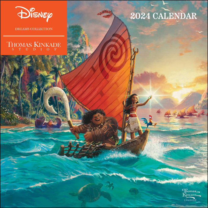 2024 Disney Dreams Collection by Thomas Kinkade Studios Wall Calendar