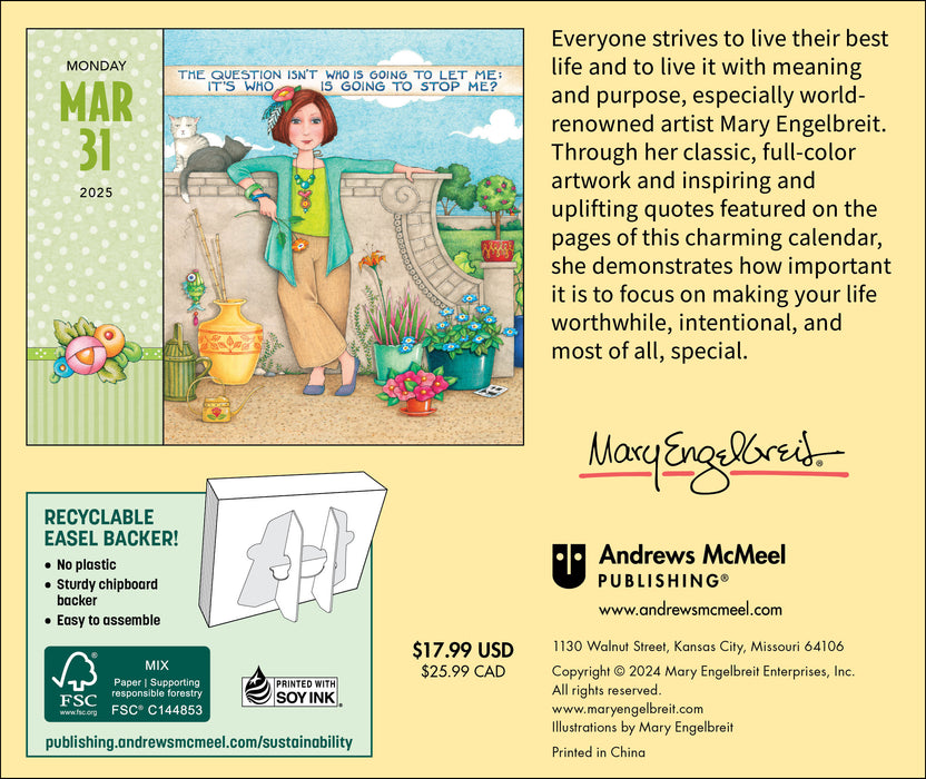 2025 Mary Engelbreit's Live Like You Mean It Page-A-Day Calendar (Online Exclusive)