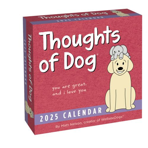 Calendar Club 2025 Thoughts of Dog PageADay Calendar