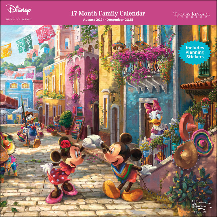 2025 Disney Dreams Collection by Thomas Kinkade Studios Family Wall Calendar