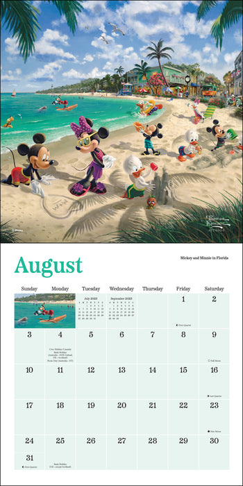 2025 Disney Dreams Collection by Thomas Kinkade Studios Mini Wall Calendar